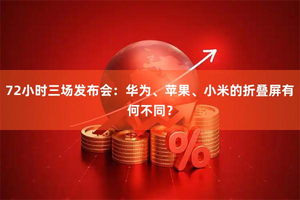 72小时三场发布会：华为、苹果、小米的折叠屏有何不同？