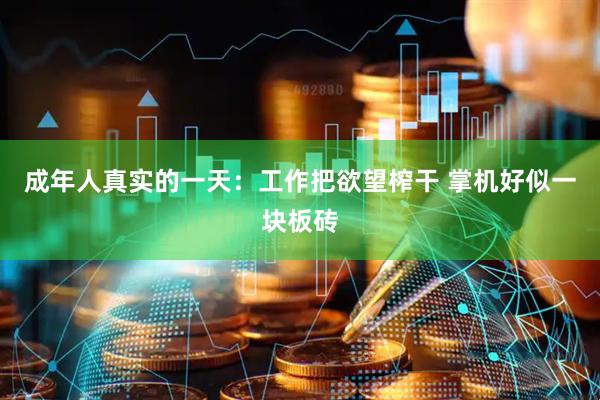 成年人真实的一天：工作把欲望榨干 掌机好似一块板砖